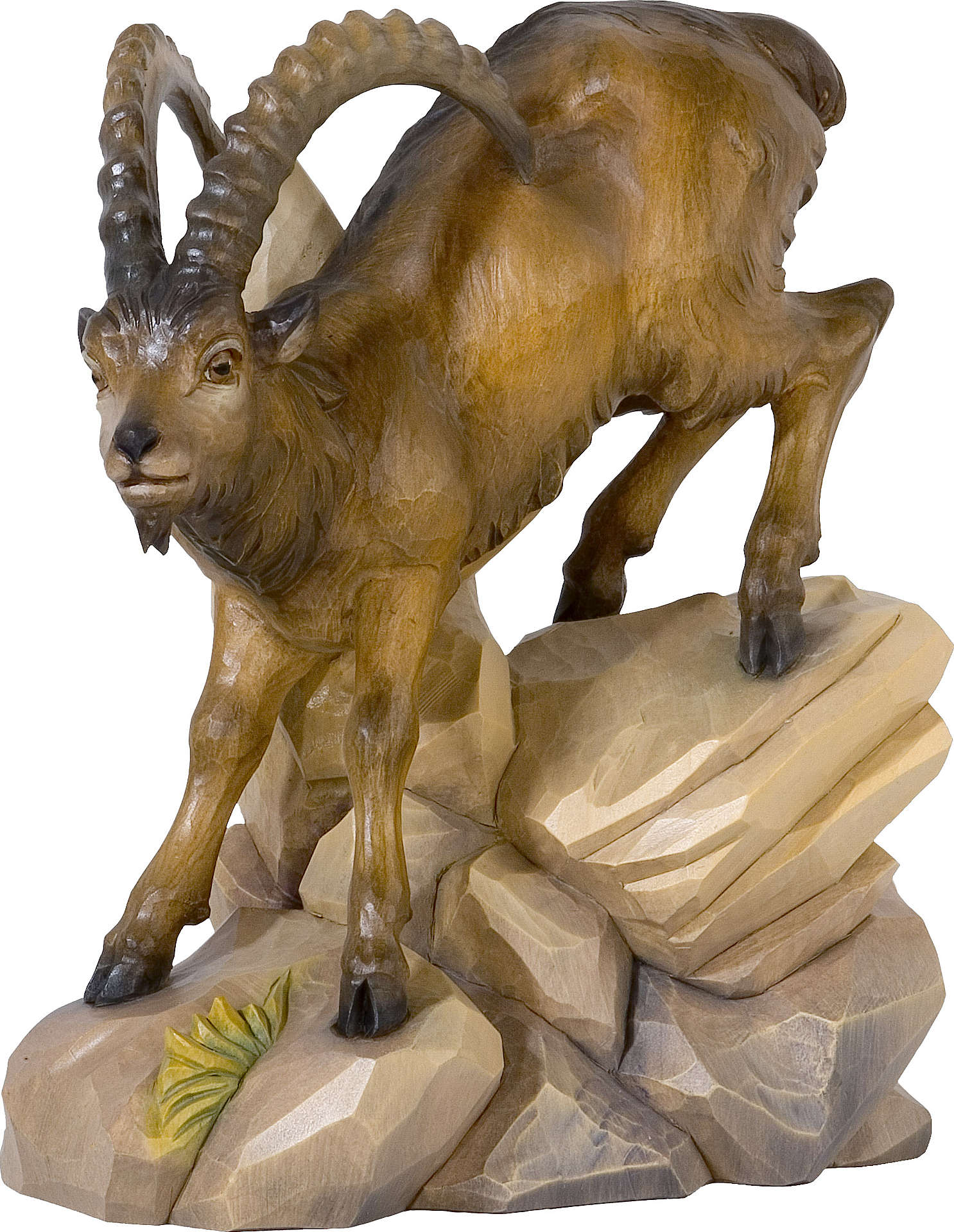 Steinbock Holzfigur Aus Holz Geschnitzt Deko J Ger